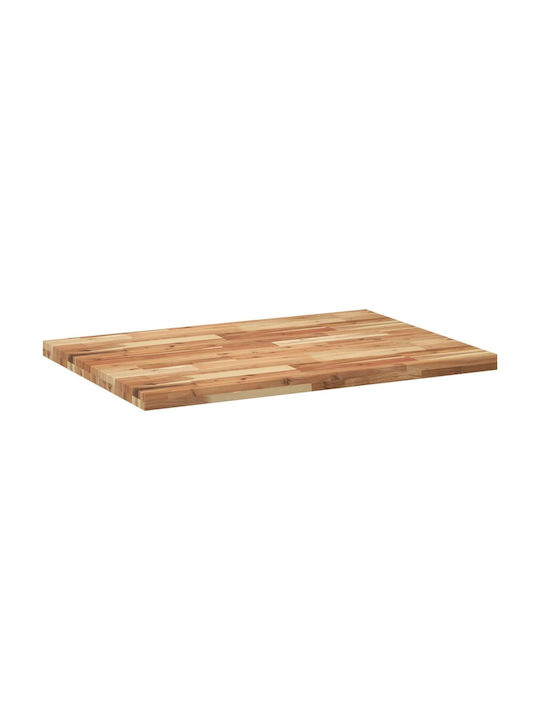 vidaXL Rectangular Office Desk Surface made of Solid Wood Acacia 100x70x4cm 4008863 1pcs