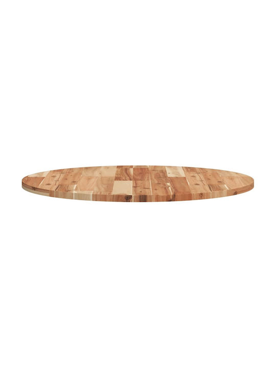vidaXL Round Table Surface made of Solid Wood Acacia 70x70x2cm 4008697 1pcs