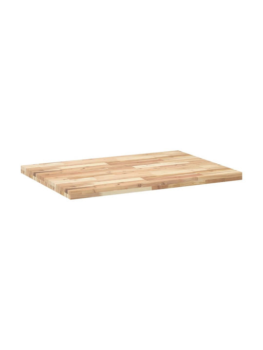 vidaXL Rectangular Office Desk Surface made of Solid Wood Acacia 80x70x4cm 4008794 1pcs
