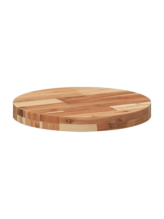 vidaXL Rund Tischoberfläche aus Massivholz Acacia 40x40x4cm 4008700 1Stück
