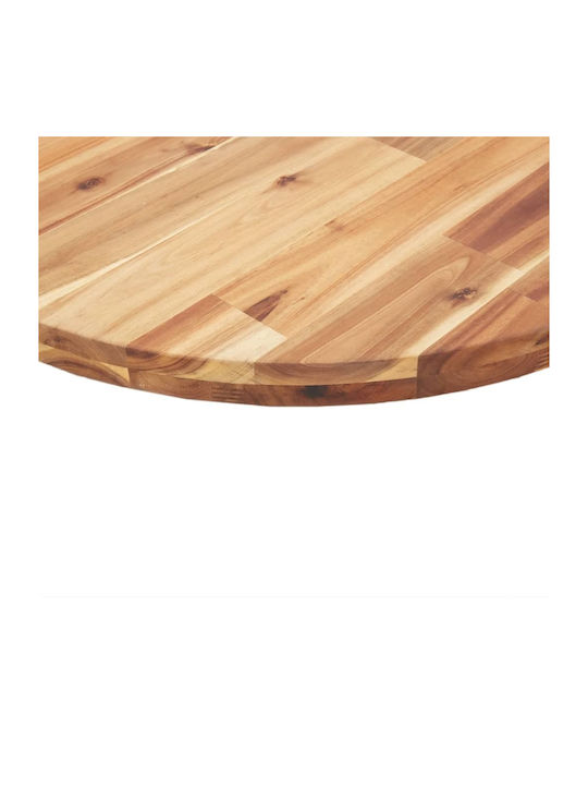 vidaXL Rund Tischoberfläche aus Massivholz Acacia 40x40x2cm 4008694 1Stück