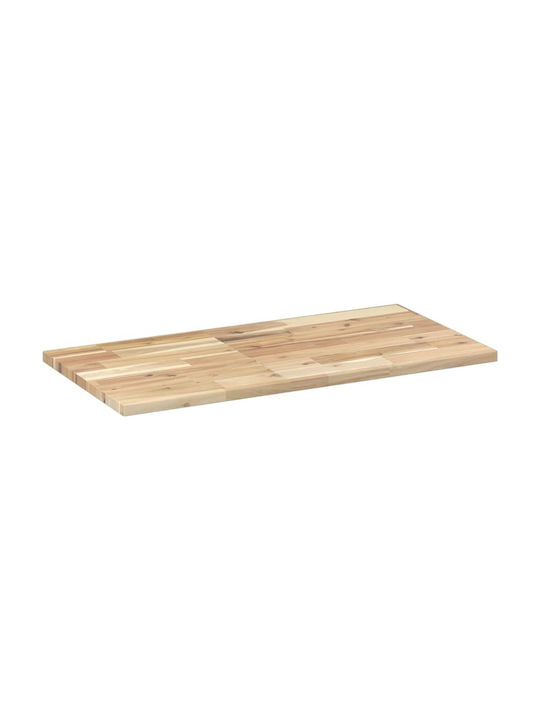 vidaXL Rectangular Office Desk Surface made of Solid Wood Acacia 100x40x2cm 4008746 1pcs