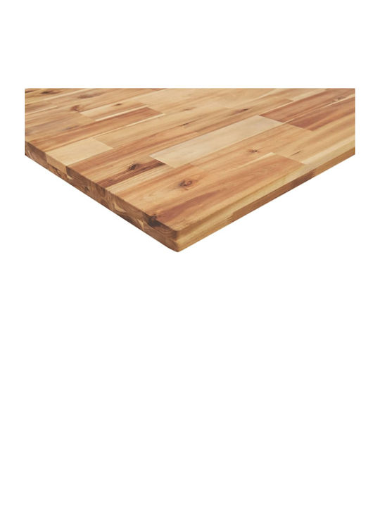vidaXL Rectangular Office Desk Surface made of Solid Wood Acacia 100x80x4cm 4008865 1pcs