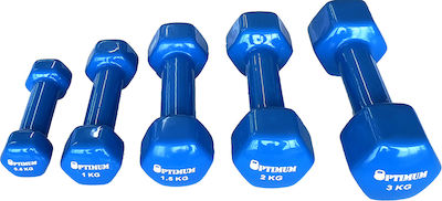 Optimum Vinyl Hexagon Dumbbell 1 x 2kg