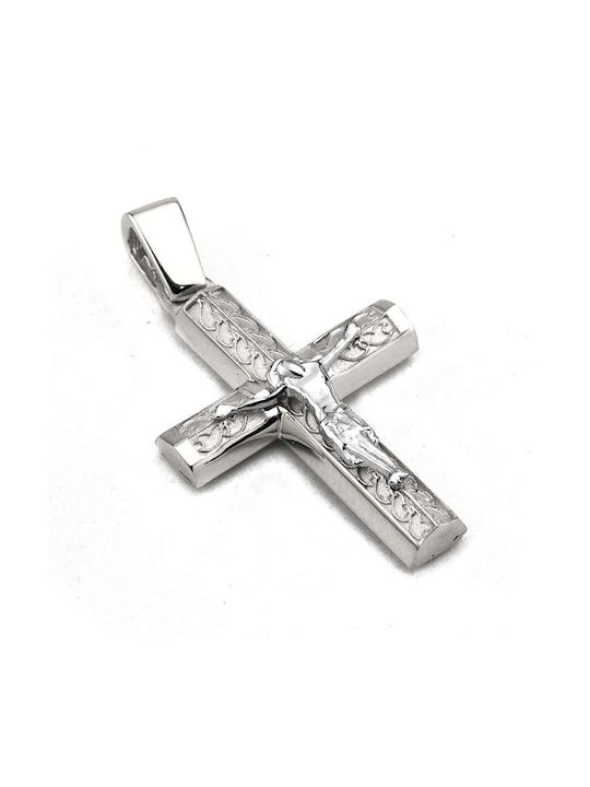 Goldsmith Men's Gold Cross 14K Double Sided with the Crucified