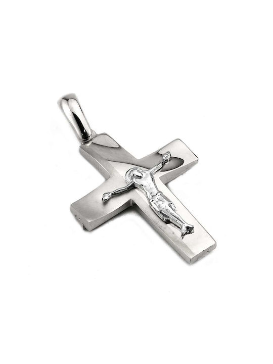 Goldsmith Men's Gold Cross 14K Double Sided with the Crucified