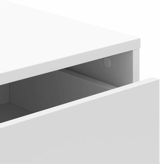 Чекмеджета За Бюро Дървени Бели 60x41x76см