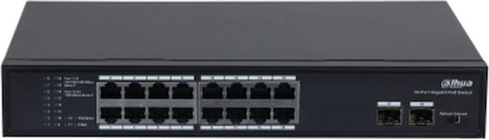 Dahua Unmanaged PoE+ Switch with 16 Ethernet Ports