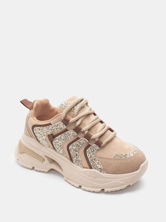 Luigi Chunky Sneakers Beige-dark