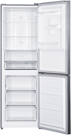 Muhler Ψυγειοκαταψύκτης 323lt NoFrost Υ184xΠ60xΒ66.5εκ. Inox NFC185IE