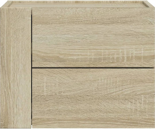 Комоди Дървени Дъб Сонома 2бр 45x30x35см