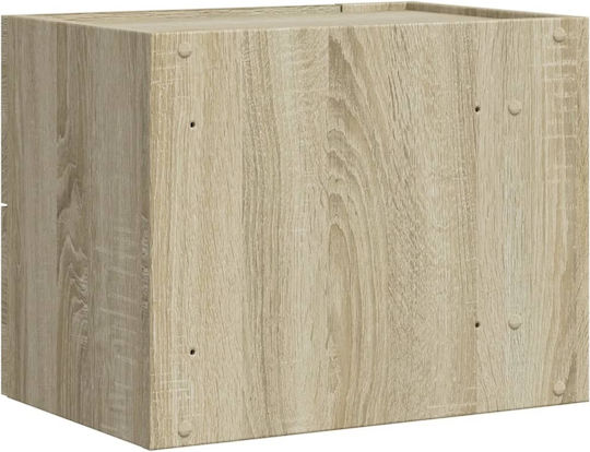 Комоди Дървени Дъб Сонома 2бр 45x30x35см