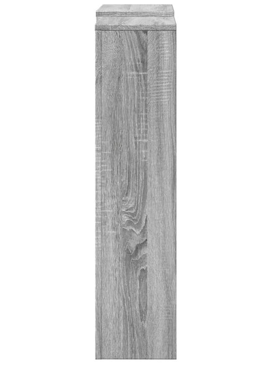 vidaXL Калориферен Капак от ПДЧ Сив 205x21.5x83.5см