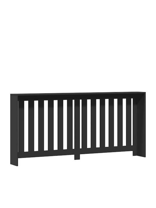 vidaXL Husă Pentru Radiator Din PAL Negru 175x20x82cm