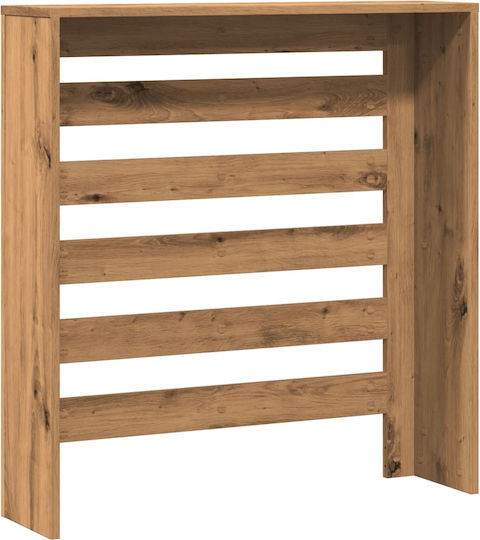vidaXL Brown Particleboard Radiator Cover 78x20x82cm