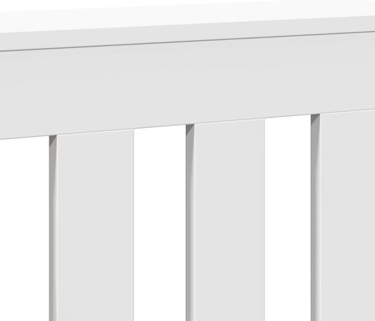 vidaXL Husă Pentru Radiator Din PAL Alb 104x20x82cm
