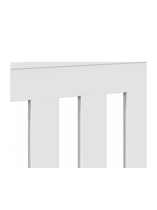vidaXL Husă Pentru Radiator Din PAL Alb 175x20x82cm