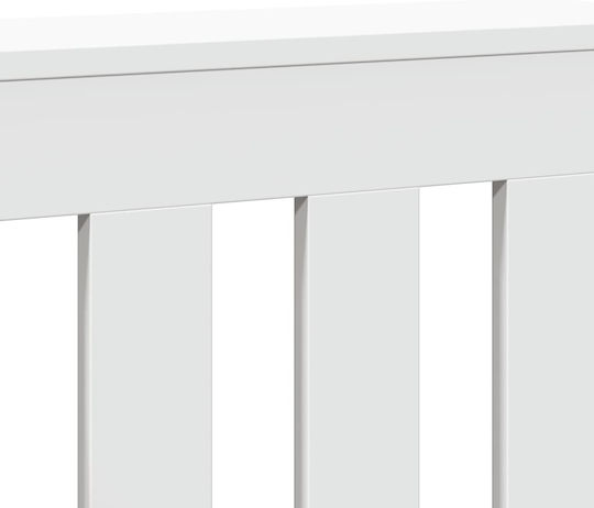 vidaXL Heizkörperabdeckung aus Spanplatte Weiß 205x21.5x83.5cm