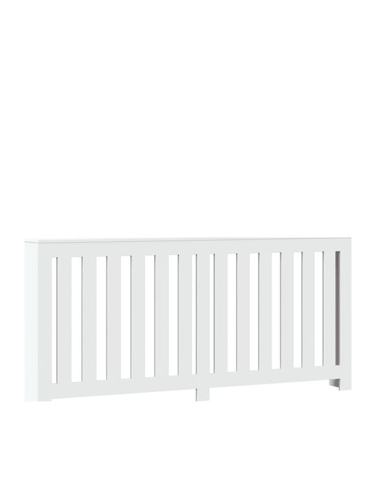 vidaXL Husă Pentru Radiator Din PAL Alb 175x20x82cm