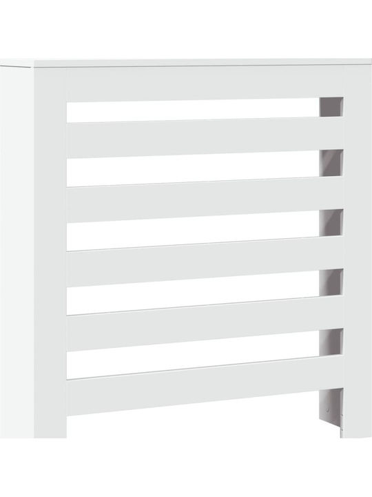 vidaXL Radiator Cover Made of White Particleboard 78x20x82cm