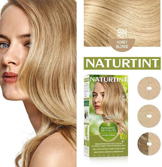 Naturtint Βαφή Μαλλιών Χωρίς Αμμωνία 9n (ξανθό Μελί) 170ml
