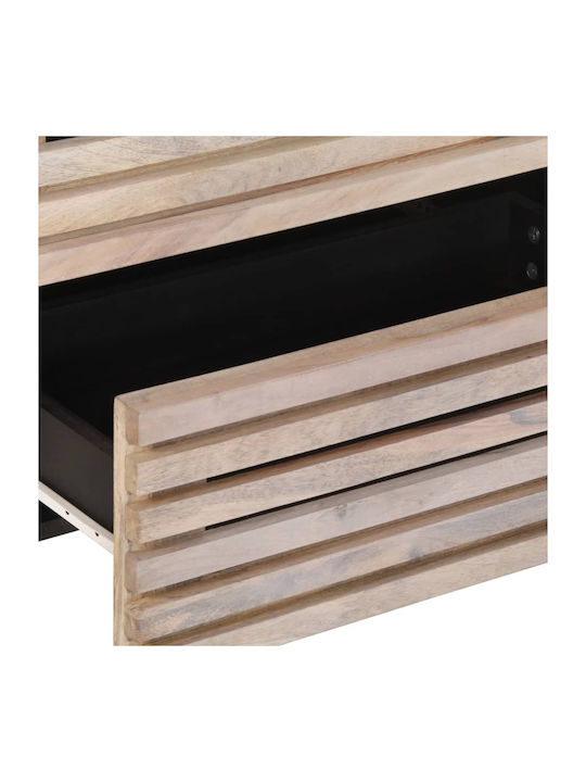 Storage Drawer Chest Made of Metal and Wood L60xW34xH75cm