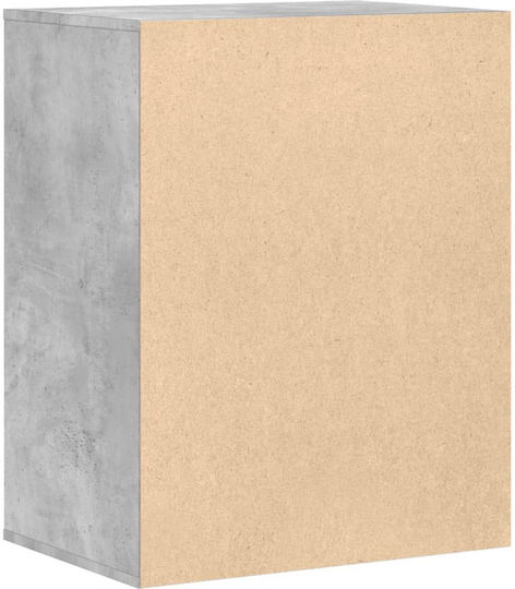 Wooden Chest of Drawers with 4 Drawers Grey 60x41x76cm