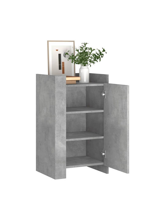 Wall Mount Living Room Cabinet Made of Particle Board Grey 45x35x75cm