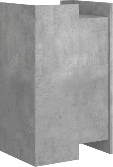 Hängeschrank fürs Wohnzimmer aus Spanplatte Grau 45x35x75 cm