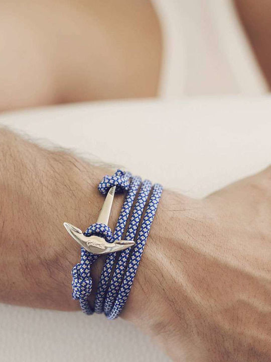 Gold Blue White Silver Stainless Steel Anchor Bracelet