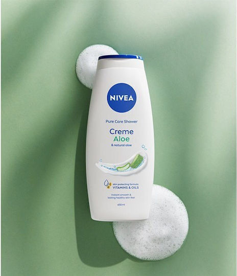Nivea Creme Aloe Κρεμώδες Αφρόλουτρο με Aloe Vera Καταπραϋντικό 650ml