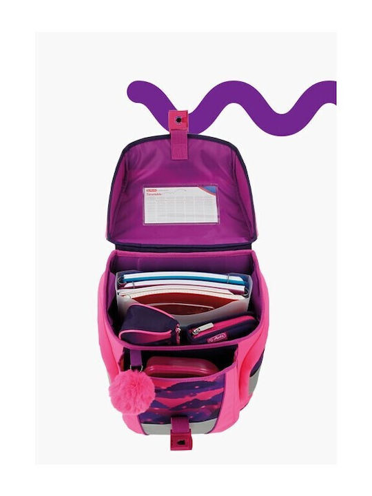 Herlitz School Bag Backpack Elementary, Elementary Multicolour with Water Bottle Holder 19Liters