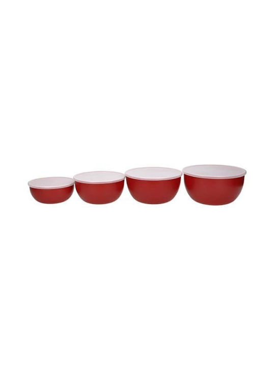 Kitchenaid Σετ Δοχεία Φαγητού Πλαστικά Κόκκινα 4τμχ