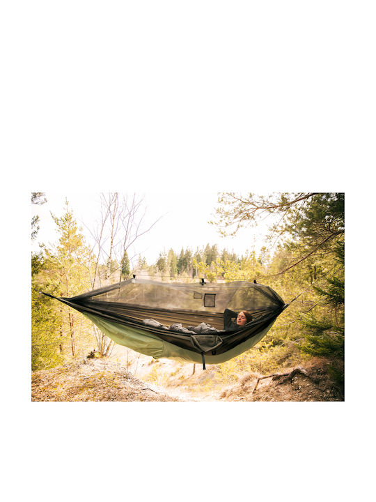 Amazonas Traveller Thermo Xxl Αιώρα King Size Υφασμάτινη Πράσινη 305x160εκ.