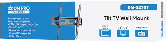 DM Pro DM-3270T Wall TV Mount up to 70" and 45kg Black