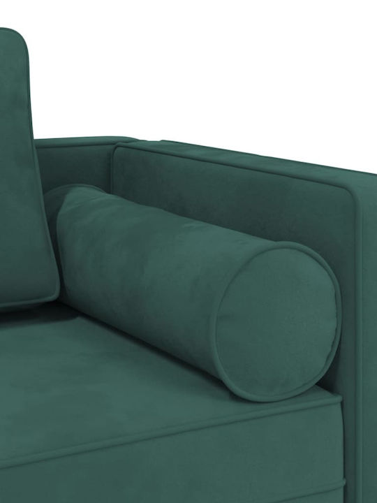 Recliner Samt Grün L116.5xW62xH57.5cm