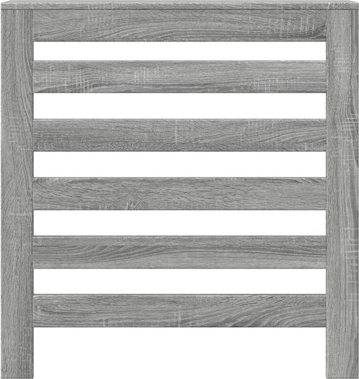 vidaXL Gray Particleboard Radiator Cover 78x20x82cm