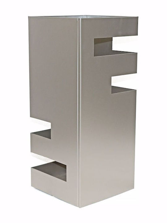 Import Hellas Regenschirmständer Metallisch Silber 19x19x44cm