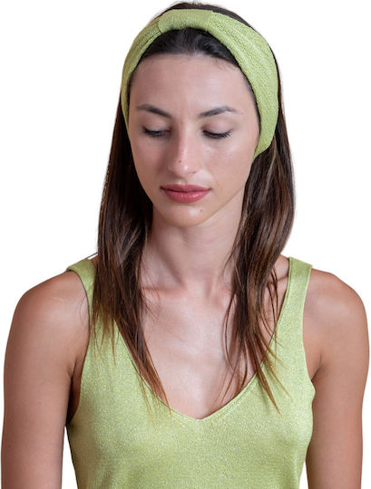 Headband Knitted in Green color