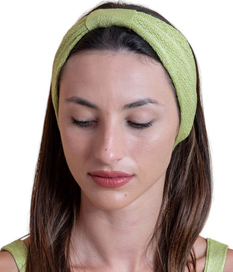 Headband Knitted in Green color