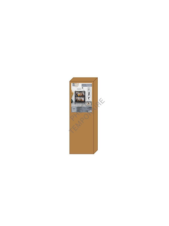 Bookcase Metallic 71x86x34cm