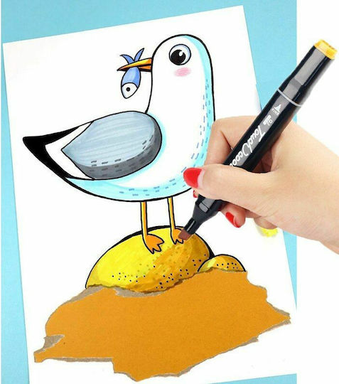 Double Drawing Markers Double Tip Set 80pcs