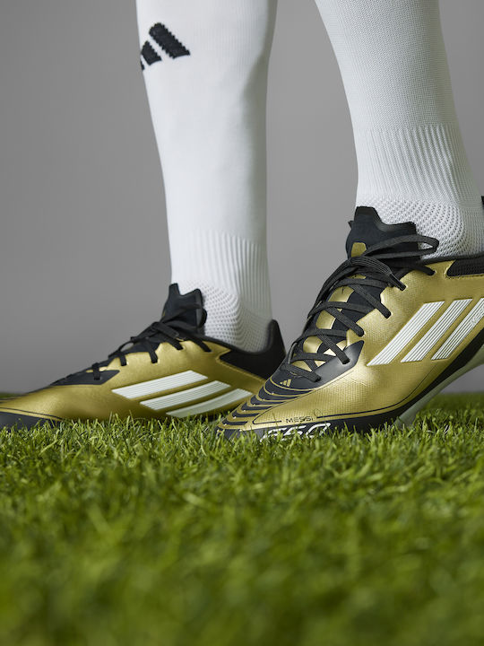 adidas F50 League Messi IG9274 Pantofi de Fotbal cu crampoane Gold