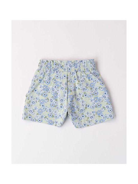 iDO Kinder Shorts/Bermudas Stoff Short Knitted Trousers GRÜN-BLAU