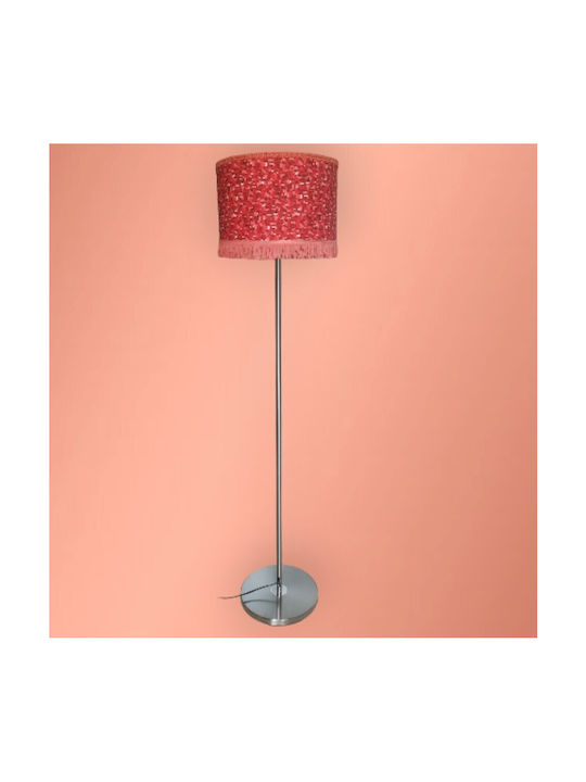 Oxygen Floor Lamp H165cm. with Socket for Bulb E27 Red