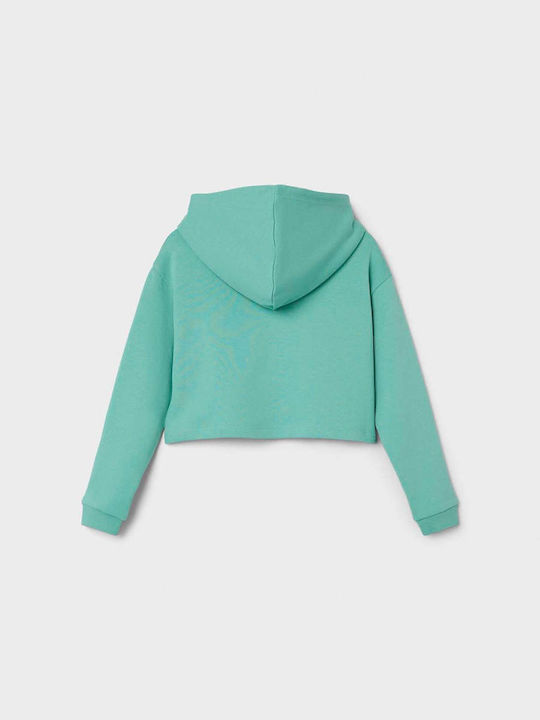 Name It Kids Cropped Sweatshirt Turquoise Μπλούζα