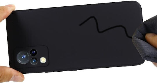 Vivo Back Cover Σιλικόνης Μαύρο (Vivo V21 5G)