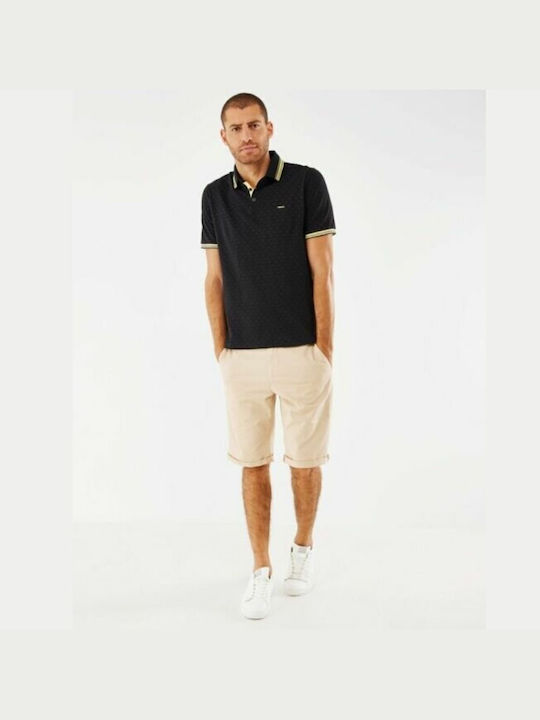 Mexx Men's Short Sleeve Blouse Polo BLACK