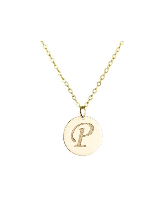 Goldsmith Necklace Monogram from Gold 9 K