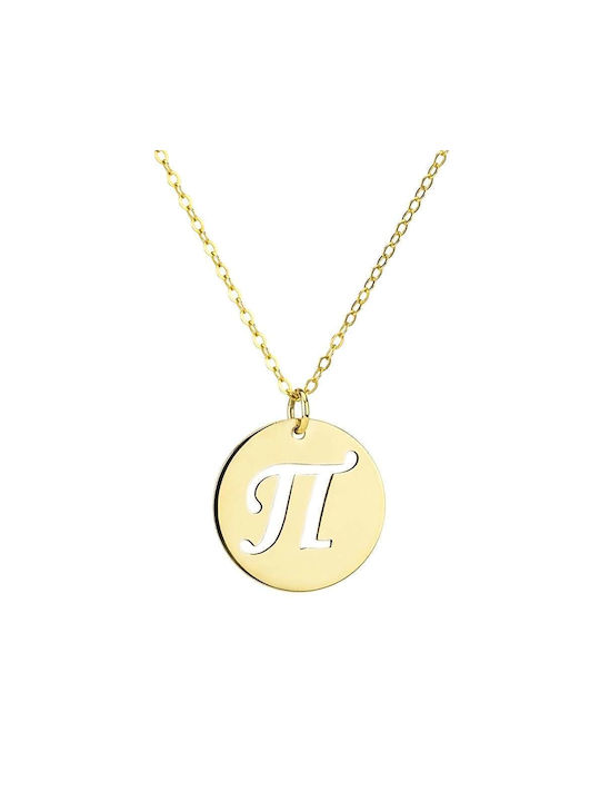 Goldsmith Necklace Monogram from Gold Plated Silver